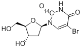 5-BROMO-2'-DEOXYURIDINE-2-14C Struktur
