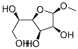 .beta.-D-Mannofuranoside, methyl Struktur