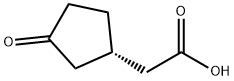 [S,(-)]-3-OXOCYCLOPENTANEACETIC ACID 结构式