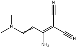 Propanedinitrile, [1-amino-3-(dimethylamino)-2-propenylidene]- (9CI) Struktur