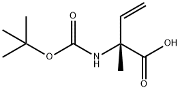 3-Butenoicacid,2-[[(1,1-dimethylethoxy)carbonyl]amino]-2-methyl-,(2R)-(9CI) Struktur
