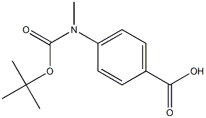 N-BOC-4-(METHYLAMINO)BENZOIC ACID Struktur