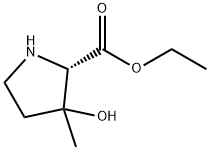 Proline, 3-hydroxy-3-methyl-, ethyl ester (9CI) Struktur