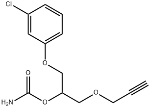 1-(m-Chlorophenoxy)-3-(2-propynyloxy)-2-propanol carbamate,26309-87-5,结构式