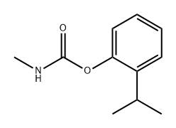 メチルカルバミド酸2-イソプロピルフェニル 化学構造式