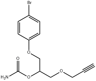 1-(p-Bromophenoxy)-3-(2-propynyloxy)-2-propanol carbamate|