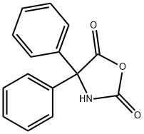 2,5-Oxazolidinedione,  4,4-diphenyl- Struktur
