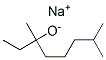 Sodium 3,7-dimethyl-3-octanoxide 化学構造式