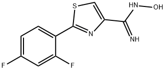 2-(2,4-DIFLUOROPHENYL)THIAZOLE-4-CARBOXAMIDOXIME Structure