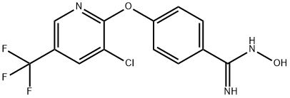 4-{[3-氯-5-(三氟甲基)吡啶-2-基]氧基}-N'-羟基苯-1-羧酰亚胺 结构式