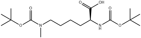 L-LYSINE, N2,N6-BIS[(1,1-DIMETHYLETHOXY)CARBONYL]-N6-METHYL- Struktur