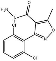 3-(2,6-DICHLOROPHENYL)-5-METHYLISOXAZOLE-4-CARBOHYDRAZIDE Struktur