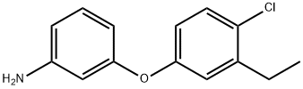 3-(4-CHLORO-3-ETHYL-PHENOXY)-PHENYLAMINE 化学構造式