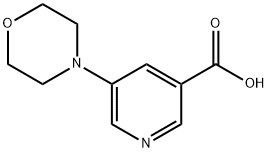5-MORPHOLIN-4-YL-NICOTINIC ACID 化学構造式