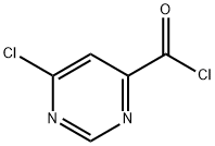 4-Pyrimidinecarbonyl chloride, 6-chloro- (9CI) Struktur