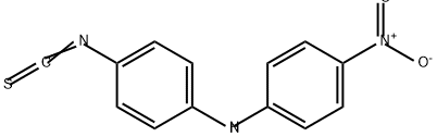 p-(p-ニトロアニリノ)フェニルイソチオシアナート 化学構造式