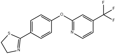 PYRIDINE, 2-[4-(4,5-DIHYDRO-2-THIAZOLYL)PHENOXY]-4-(TRIFLUOROMETHYL)- Struktur