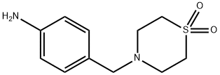 4-(4-氨基苄基）-4-噻嗪烷-1，1-二酮 结构式