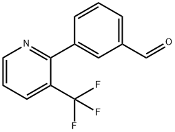 3-(3-(Trifluoromethyl)pyridin-2-yl)benzaldehyde Struktur