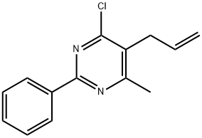 5-烯丙基-4-氯-6-甲基-2-苯基嘧啶 结构式