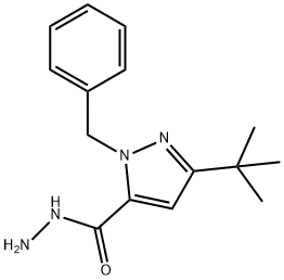 1-BENZYL-3-(TERT-BUTYL)-1H-PYRAZOLE-5-CARBOHYDRAZIDE Structure