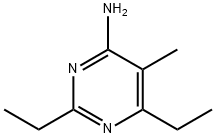 2,6-ジエチル-5-メチルピリミジン-4-アミン 化学構造式