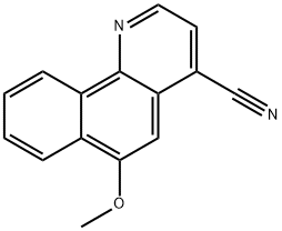 Benzo[h]quinoline-4-carbonitrile,  6-methoxy-,263545-00-2,结构式