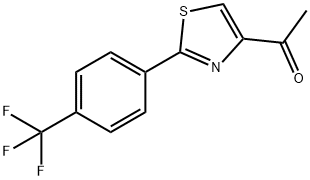 1-[2-[4-(TRIFLUOROMETHYL)PHENYL]-1,3-THIAZOL-4-YL]ETHAN-1-ONE 结构式