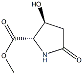 Proline, 3-hydroxy-5-oxo-, methyl ester, DL-trans- (8CI) Struktur
