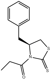 1-[(4R)-4-(phenylMethyl)-2-thioxo-3-thiazolidinyl]-1-Propanone Struktur