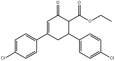 ETHYL 4,6-BIS(4-CHLOROPHENYL)-2-OXO-3-CYCLOHEXENE-1-CARBOXYLATE Structure