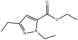 ETHYL 1,3-DIMETHYL-1H-PYRAZOLE-5-CARBOXYLATE 化学構造式