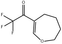 Ethanone, 2,2,2-trifluoro-1-(4,5,6,7-tetrahydro-3-oxepinyl)- (9CI) 化学構造式