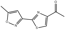 1-[2-(5-METHYL-3-ISOXAZOLYL)-1,3-THIAZOL-4-YL]-1-ETHANONE 结构式