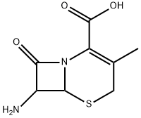 7-Amino-3-methyl-8-oxo-5-thia-1-azabicyclo[4.2.0]oct-2-ene-2-carboxylic acid Structure
