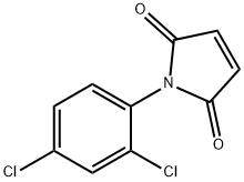 1-(2,4-二氯苯基)吡咯-2,5-二酮, 26396-57-6, 结构式