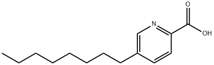 5-Octylpyridine-2-carboxylic acid,26405-30-1,结构式