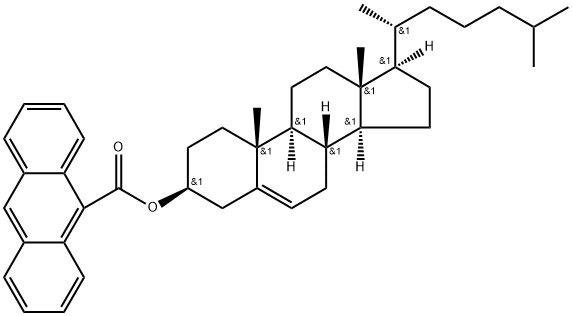 アントラセン-9-カルボン酸コレステリル 化学構造式