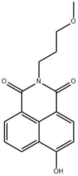 6-ヒドロキシ-2-(3-メトキシプロピル)-1H-ベンゾ[de]イソキノリン-1,3(2H)-ジオン 化学構造式