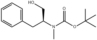 2-Boc-(S)-MethylaMino-3-phenyl-1-propanol Struktur