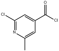 2-氯-6-甲基吡啶-4-羰酰氯,26413-58-1,结构式