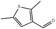 2,5-ジメチル-チオフェン-3-カルバルデヒド 化学構造式