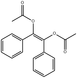 (Z)-1,2-ジアセトキシ-1,2-ジフェニルエテン 化学構造式