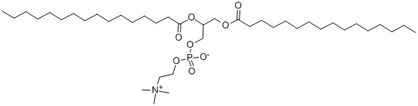 1,2-DIHEXADECANOYL-RAC-GLYCERO-3-PHOSPHOCHOLINE Struktur