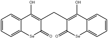 3,3'-Methylenebis(4-hydroxy-2H-1-benzoselenin-2-one) Structure