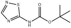 Carbamic acid, 1,2,4-thiadiazol-5-yl-, 1,1-dimethylethyl ester (9CI) Struktur