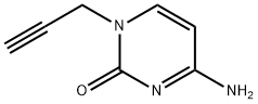 2(1H)-Pyrimidinone, 4-amino-1-(2-propynyl)- (9CI) Struktur