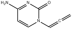 2(1H)-Pyrimidinone, 4-amino-1-(1,2-propadienyl)- (9CI) Structure