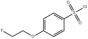 4-(2-FLUOROETHOXY)BENZENE-1-SULFONYL CHLORIDE Struktur