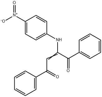 2-(p-Nitroanilino)-1,4-diphenyl-2-butene-1,4-dione 结构式